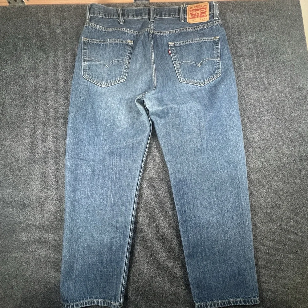 Levi's 550 Relaxed Fit Jeans Men's 40x32 (38x30‎ Fit) Blue Denim Medium Wash